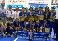 End of 2013 HCMC women's Futsal Championship:Thai Son Nam- Dist.8 crowned the champion.