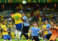 Brazil 2 Uruguay 1 Hosts reach third straight Confederations Cup final