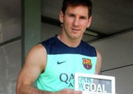 Lionel Messi wins Goal 50