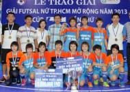 Kết thúc giải Futsal nữ mở rộng lên 3 TP.HCM – Cúp LS 2013: Phong Phú Hà Nam vô địch