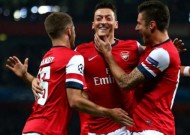 Arsenal 2-0 Napoli: Ozil opens account for comfortable Gunners