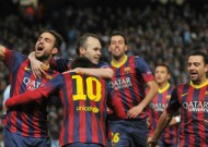 Messi and Alves strike as Barca beat City