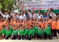 Ending ceremony primary school football program: Le Van The school ( Cu Chi district), Vo Van Tan school ( district 6), Luong The Vinh ( district 7) to prepare for a perfect festival