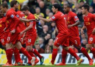 Liverpool move five clear with nervy Norwich win