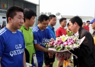 Cựu cầu thủ CLB Quân Khu Thủ Đô thi đấu giao lưu tại xã Hữu Bằng huyện Thạch Thất Hà Nội