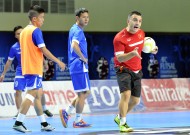 Vietnam national Futsal team practise hard