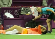 Petkovic retires against Ostapenko in Qatar semis