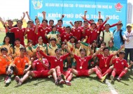 Đánh bại chủ nhà Nghệ An, TP.HCM đăng quang môn bóng đá Nam Hội khỏe phù đổng.