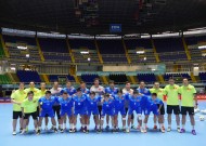 Tuyển Futsal Việt Nam rèn chiến thuật trên sân thi đấu Coliseo el Pueblo