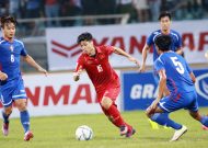 Đội tuyển Việt Nam hoà Trung Hoa Đài Bắc trong trận giao hữu trên sân Hàng Đẫy