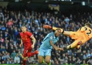Aguero's leveller keeps Liverpool at bay