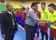 Đội tuyển futsal Việt Nam đánh bại CLB Bangkok BTS (Thái Lan) trong trận giao hữu