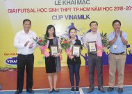 Khai mạc giải futsal học sinh THPT TPHCM năm 2018 - 2019 lần 11, cúp Vinamilk