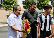 Thứ trưởng - Chủ tịch LĐBĐVN Việt Nam Lê Khánh Hải thăm, động viên Học Viện Bóng Đá Juventus Việt Nam