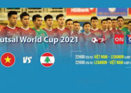 Hai trận play-off tranh vé dự World Cup của ĐT Futsal Việt Nam được truyền hình trực tiếp tại Việt Nam