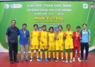 Nữ futsal quận 1 vô địch Giải Thể thao học sinh khối THPT TP HCM năm 2022