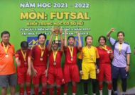 5 đội bóng tranh tài Giải futsal nữ khối THCS TP HCM năm 2023