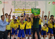 Giải thể thao học sinh môn futsal nữ THPT năm 2023: Nguyễn Văn Cừ huyện Hóc Môn vô địch