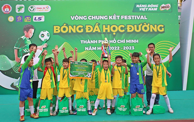 Kết quả ngày thi đấu thứ 2 VCK Festival bóng đá học đường TP HCM năm 2022-2023: Quận 12 áp đảo Khối lớp 3