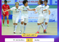 Vòng 3 giải futsal nữ VĐQG 2023: Thái Sơn Nam TP.HCM lên ngôi đầu bảng