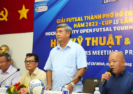 Họp báo Giải futsal TP HCM mở rộng - LS Cup 2023: Đại diện futsal Thái Lan quyết tâm vô địch