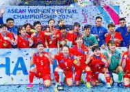 Chung kết giải VĐ futsal nữ ĐNA 2024: ĐT futsal nữ Việt Nam giành chức vô địch