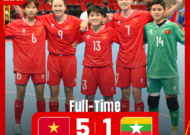 Vòng loại Futsal Nữ châu Á 2025 (bảng D), Việt Nam – Myanmar: 5-1