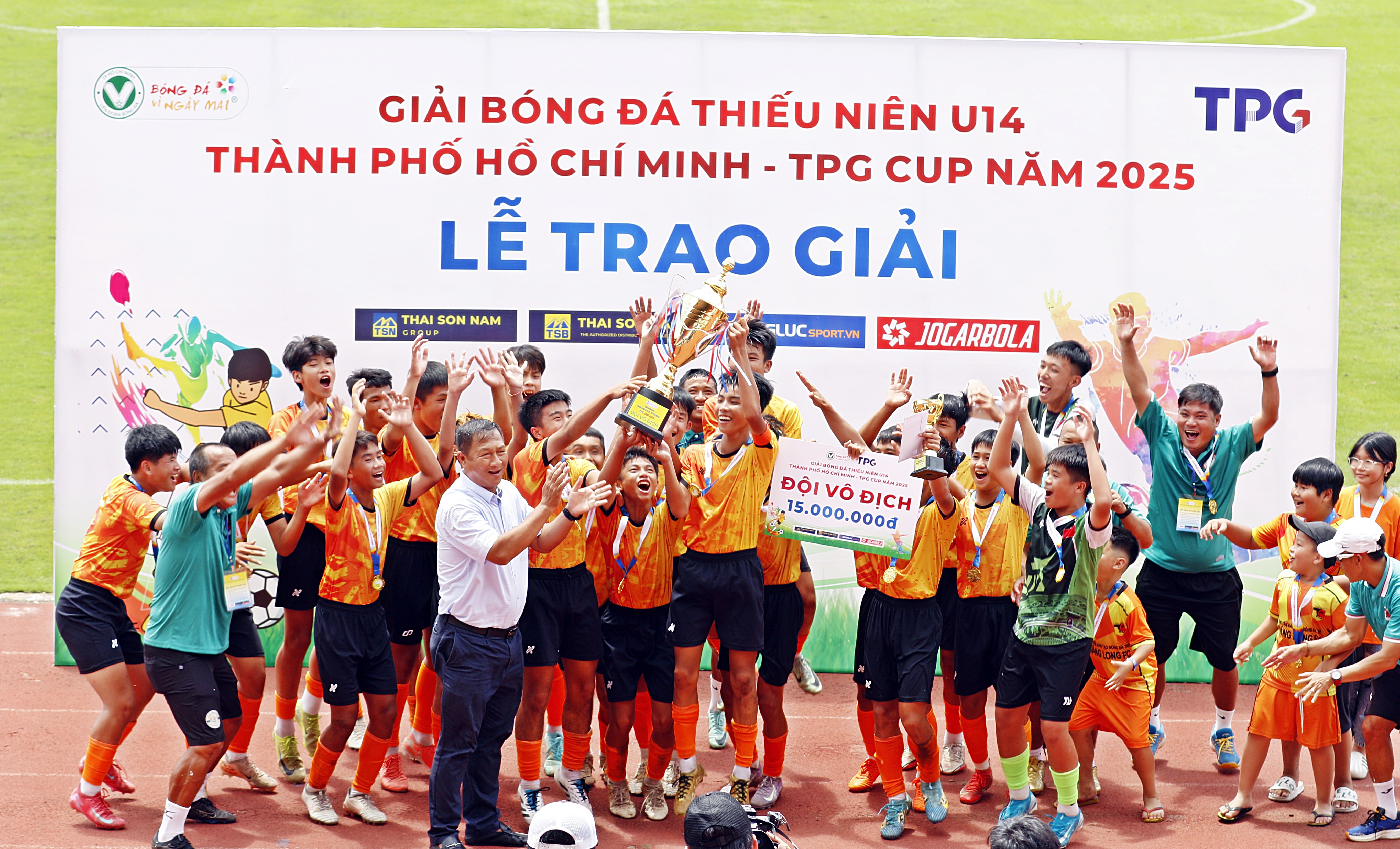 Giải U.14 Thiếu Niên TP.HCM TPG Cúp 2025: Thắng Long FC lên ngôi vô địch