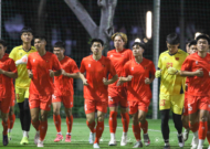 Đội tuyển U23 Việt Nam bước vào buổi tập đầu tiên tại Jakarta