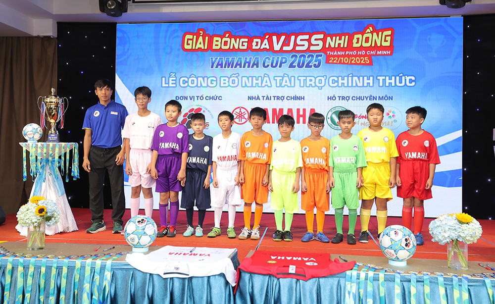 Giải bóng đá VJSS nhi đồng TP. Hồ Chí Minh - Yamaha Cup 2025: Sự hợp tác chiến lược vì thế hệ trẻ