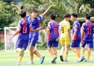Chùm ảnh loạt trận tứ kết nam khối 6-7 Hội thi TDTT học sinh TP. Hồ Chí Minh 2025/26
